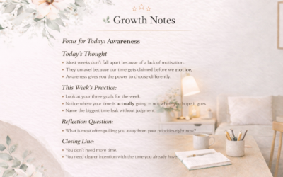 Awareness: The Missing Link Between Goals and Growth